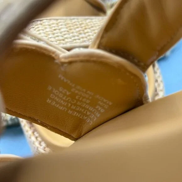 🆕 TORY BURCH 🧿 NWOB Kira Sport Sandal, Havana Sand Natural Raffia - Sz US 8.5 - Picture 12 of 15